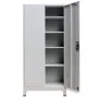 Office cabinet with 2 doors gray steel 90x40x180 cm by vidaXL, Filing cabinets - Ref: Foro24-20152, Price: 332,34 €, Discount: %