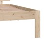 Estructura de cama madera maciza 90x190 cm de , Camas y somieres - Ref: Foro24-810460, Precio: 87,95 €, Descuento: %