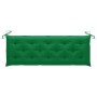 Banco de jardín 3 plazas madera maciza eucalipto y cojín 150 cm de , Bancos de jardín - Ref: Foro24-3061016, Precio: 200,29 €