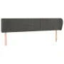 Cabecero de terciopelo gris oscuro 203x23x78/88 cm de , Cabeceros y pies de cama - Ref: Foro24-3117211, Precio: 70,35 €, Desc...