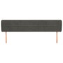 Kopfteil aus dunkelgrauem Samt, 203 x 23 x 78/88 cm von , Kopf- und Fußteile - Ref: Foro24-3117211, Preis: 72,27 €, Rabatt: %