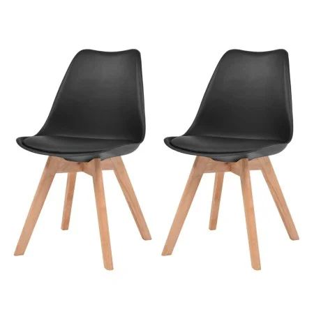 Esszimmerstühle 2 Einheiten aus schwarzem Kunststoff von vidaXL, Essstühle - Ref: Foro24-244787, Preis: 154,34 €, Rabatt: %