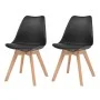 Sillas de comedor 2 unidades plástico negro de vidaXL, Sillas de comedor - Ref: Foro24-244787, Precio: 154,31 €, Descuento: %