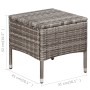 Set mesa y sillas bistró jardín 3 pzas ratán sintético marrón de vidaXL, Conjuntos de jardín - Ref: Foro24-44095, Precio: 146...