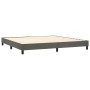 Cama box spring colchón y LED terciopelo gris oscuro 200x200 cm de , Camas y somieres - Ref: Foro24-3134424, Precio: 556,89 €...