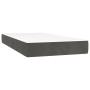 Cama box spring colchón y LED terciopelo gris oscuro 200x200 cm de , Camas y somieres - Ref: Foro24-3134424, Precio: 556,89 €...