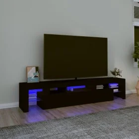 TV-Möbel mit LED-Leuchten Schwarz 200x36,5x40 cm von , TV-Möbel - Ref: Foro24-3152811, Preis: 166,01 €, Rabatt: %
