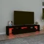 TV stand with LED lights Black 200x36.5x40 cm by , TV Furniture - Ref: Foro24-3152811, Price: 166,01 €, Discount: %