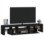 TV-Möbel mit LED-Leuchten Schwarz 200x36,5x40 cm von , TV-Möbel - Ref: Foro24-3152811, Preis: 152,39 €, Rabatt: %