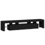 TV-Möbel mit LED-Leuchten Schwarz 200x36,5x40 cm von , TV-Möbel - Ref: Foro24-3152811, Preis: 152,39 €, Rabatt: %