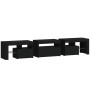 Mueble de TV con luces LED Negro 200x36,5x40 cm de , Muebles TV - Ref: Foro24-3152811, Precio: 157,59 €, Descuento: %