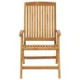 Sillas de jardín reclinables y cojines 4 uds madera maciza teca de , Sillas de jardín - Ref: Foro24-3196473, Precio: 646,60 €...