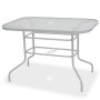 Garten-Essset 8-teilig aus Stahl und grauem Textilene von vidaXL, Gartensets - Ref: Foro24-43786, Preis: 324,26 €, Rabatt: %