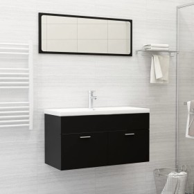 Badmöbel-Set aus schwarzem Holzwerkstoff von , Badezimmermöbel - Ref: Foro24-3070884, Preis: 273,21 €, Rabatt: %