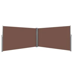Retractable side awning 160x600 cm brown by , Umbrellas - Ref: Foro24-143681, Price: 117,44 €, Discount: %