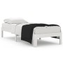 Weißer Einzelbettrahmen aus Massivholz, 75 x 190 cm von , Betten und Lattenroste - Ref: Foro24-810326, Preis: 73,70 €, Rabatt: %