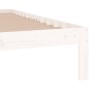 Weißer Einzelbettrahmen aus Massivholz, 75 x 190 cm von , Betten und Lattenroste - Ref: Foro24-810326, Preis: 73,70 €, Rabatt: %