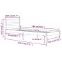Massives Bettgestell aus weißem Kiefernholz, 75 x 190 cm von , Betten und Lattenroste - Ref: Foro24-810391, Preis: 74,14 €, R...