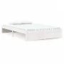 Small double bed frame white solid wood 120x190cm by , Beds and slatted bases - Ref: Foro24-814920, Price: 134,79 €, Discount: %