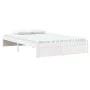 Estructura de cama doble pequeña madera maciza blanca 120x190cm de , Camas y somieres - Ref: Foro24-814920, Precio: 134,79 €,...