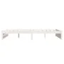 Small double bed frame white solid wood 120x190cm by , Beds and slatted bases - Ref: Foro24-814920, Price: 134,79 €, Discount: %
