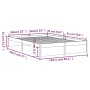 Small double bed frame white solid wood 120x190cm by , Beds and slatted bases - Ref: Foro24-814920, Price: 140,94 €, Discount: %