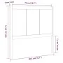 Bettkopfteil aus massivem Kiefernholz, 80,5 x 4 x 100 cm von , Kopf- und Fußteile - Ref: Foro24-818065, Preis: 53,22 €, Rabat...