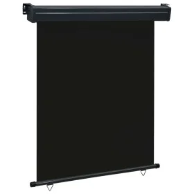 Black balcony side awning 140x250 cm by , Umbrellas - Ref: Foro24-48424, Price: 69,50 €, Discount: %