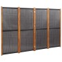 Black 4-panel room divider screen 280x180 cm by , Room dividers - Ref: Foro24-319180, Price: 142,21 €, Discount: %