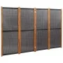 Black 4-panel room divider screen 280x180 cm by , Room dividers - Ref: Foro24-319180, Price: 139,25 €, Discount: %