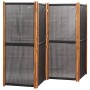 Black 4-panel room divider screen 280x180 cm by , Room dividers - Ref: Foro24-319180, Price: 142,21 €, Discount: %