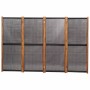Biombo divisor de 4 paneles negro 280x180 cm de , Divisores de ambientes - Ref: Foro24-319180, Precio: 142,21 €, Descuento: %