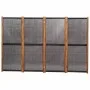 Black 4-panel room divider screen 280x180 cm by , Room dividers - Ref: Foro24-319180, Price: 139,25 €, Discount: %