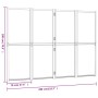 Black 4-panel room divider screen 280x180 cm by , Room dividers - Ref: Foro24-319180, Price: 142,21 €, Discount: %