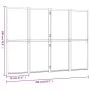 Black 4-panel room divider screen 280x180 cm by , Room dividers - Ref: Foro24-319180, Price: 139,25 €, Discount: %