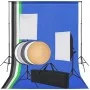 Studio kit with 5 colorful backdrops and 2 softboxes by vidaXL, Flashes and studio lighting - Ref: Foro24-190207, Price: 157,...