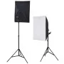 Studio kit with 5 colorful backdrops and 2 softboxes by vidaXL, Flashes and studio lighting - Ref: Foro24-190207, Price: 157,...