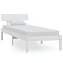 Weißer Einzelbettrahmen aus Massivholz, 75 x 190 cm von , Betten und Lattenroste - Ref: Foro24-810108, Preis: 90,41 €, Rabatt: %