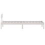 Weißer Einzelbettrahmen aus Massivholz, 75 x 190 cm von , Betten und Lattenroste - Ref: Foro24-810108, Preis: 90,41 €, Rabatt: %