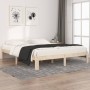 Solid pine wood bed frame 160x200 cm by , Beds and slatted bases - Ref: Foro24-810375, Price: 97,32 €, Discount: %