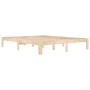 Solid pine wood bed frame 160x200 cm by , Beds and slatted bases - Ref: Foro24-810375, Price: 97,32 €, Discount: %