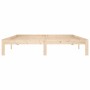 Solid pine wood bed frame 160x200 cm by , Beds and slatted bases - Ref: Foro24-810375, Price: 97,32 €, Discount: %