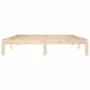 Solid pine wood bed frame 160x200 cm by , Beds and slatted bases - Ref: Foro24-810375, Price: 96,11 €, Discount: %