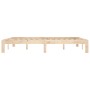 Solid pine wood bed frame 160x200 cm by , Beds and slatted bases - Ref: Foro24-810375, Price: 97,32 €, Discount: %