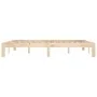 Solid pine wood bed frame 160x200 cm by , Beds and slatted bases - Ref: Foro24-810375, Price: 96,11 €, Discount: %