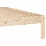 Solid pine wood bed frame 160x200 cm by , Beds and slatted bases - Ref: Foro24-810375, Price: 97,32 €, Discount: %