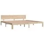 Bettgestell aus massivem Kiefernholz, 200 x 200 cm von , Betten und Lattenroste - Ref: Foro24-810515, Preis: 163,68 €, Rabatt: %