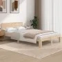 Solid pine wood bed frame 120x200 cm by , Beds and slatted bases - Ref: Foro24-810490, Price: 103,37 €, Discount: %