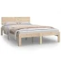 Bettgestell aus massivem Kiefernholz, 120 x 200 cm von , Betten und Lattenroste - Ref: Foro24-810490, Preis: 103,37 €, Rabatt: %