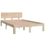 Bettgestell aus massivem Kiefernholz, 120 x 200 cm von , Betten und Lattenroste - Ref: Foro24-810490, Preis: 103,37 €, Rabatt: %